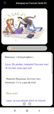 Dialogue en français A1 A2 android App screenshot 1