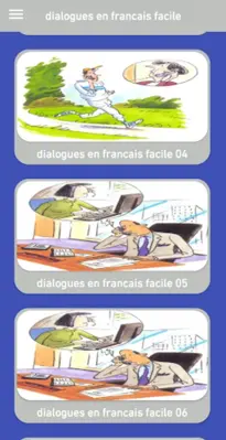 Dialogue en français A1 A2 android App screenshot 4